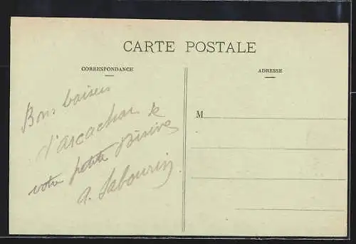 AK Arcachon, Le Casino, Château Deganne sur sa terrasse