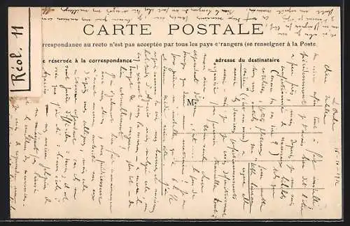 AK La Réole, Vue générale prise des Sept-Péchés-Capitaux