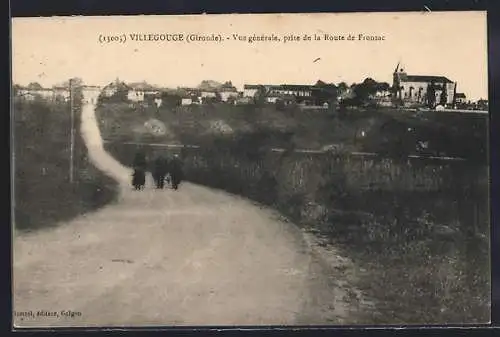AK Villegouge, Vue générale prise de la Route de Fronsac