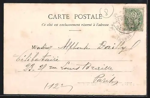 AK Langon, Pont suspendu sur la Garonne et troupeau de moutons