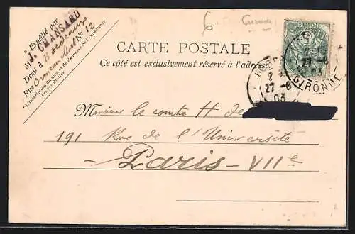 AK Langoiran, Le Pied du Château, Les Ruines vue prise du Donjon