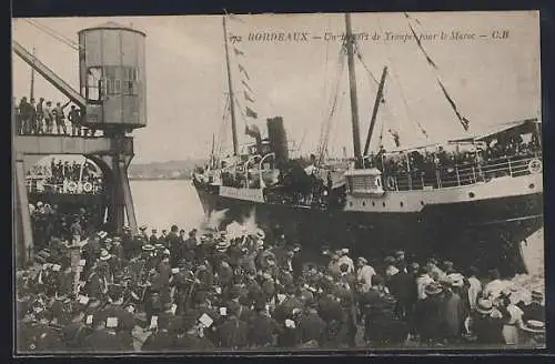 AK Bordeaux, Un départ de troupes pour le Maroc