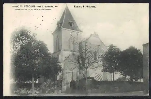 AK Villegouge, Église St-Pierre près de Libourne