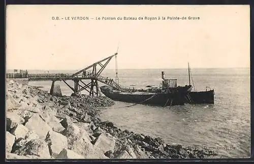 AK Le Verdon, Le Ponton du Bateau de Royan à la Pointe-de-Grave