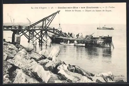 AK Soulac-sur-Mer, Pointe de Graves, Départ du bateau de Royan