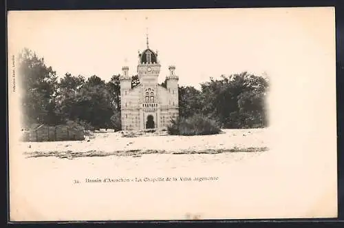 AK Arcachon, La Chapelle de la Villa algérienne