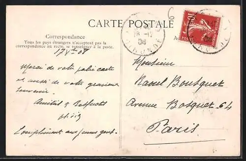 AK Saint-Loubès, Vue générale prise de l`église Saint-Pierre