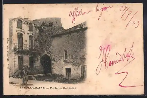 AK Saint-Macaire, Porte de Rendeasse