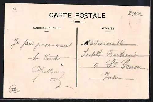 AK Verdelais, Vue panoramique prise du Calvaire