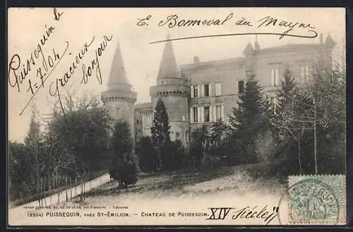AK Puisseguin, Château de Puisseguin du XIVe siècle