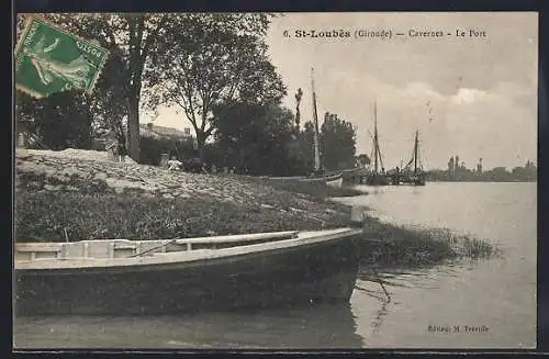 AK St-Loubès, Cavernes, Le Port et barques sur la rive