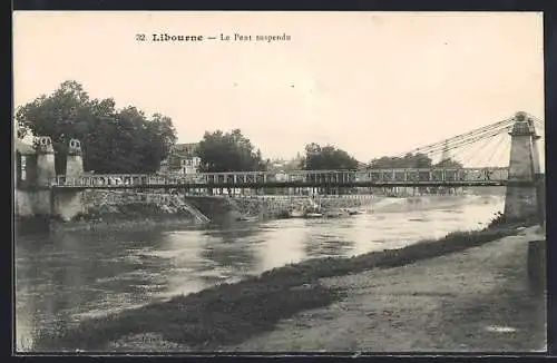 AK Libourne, Le Pont suspendu