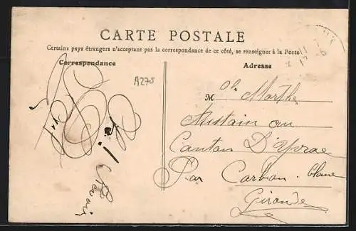 AK Libourne, Les bords de l`Isle, Vue prise des Allées Souchet