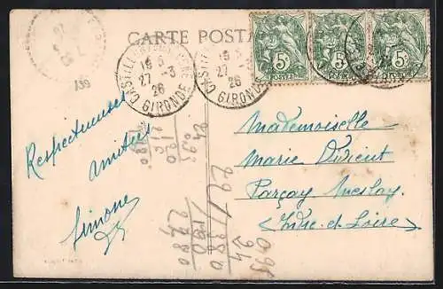 AK Saint-Genès-de-Castillon, L`Église (côté Nord)