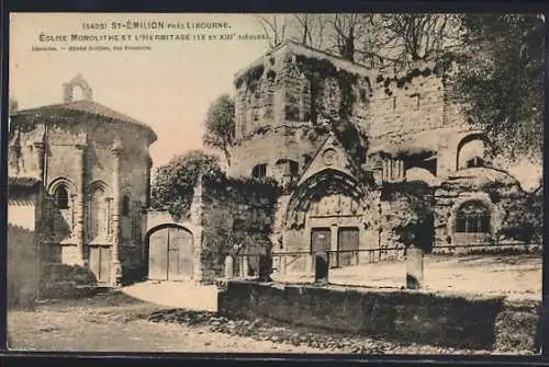 AK Saint-Émilion, Église monolithe et l`hermitage IXe et XIIIe siècles
