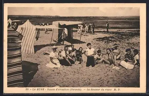 AK La Hume, Bassin d`Arcachon, la douceur du repos sur la plage