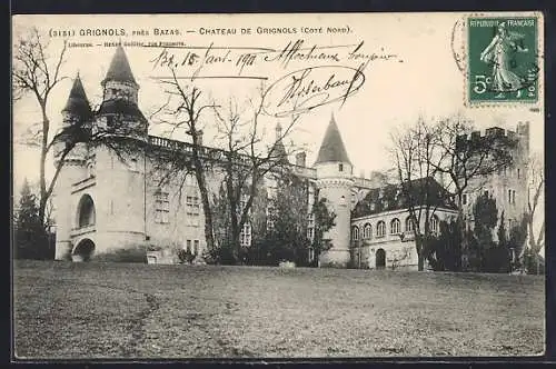 AK Grignols, Château de Grignols vu du côté nord