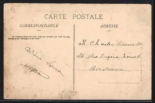 AK Castets-en-Dorthe, Les bords de la Garonne