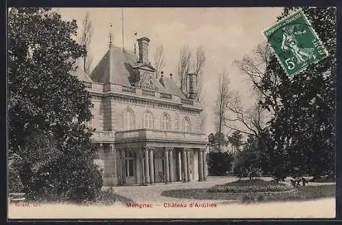AK Mérignac, Château d`Ardillos et son jardin paisible