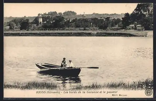 AK Rions, Les bords de la Garonne et le passeur