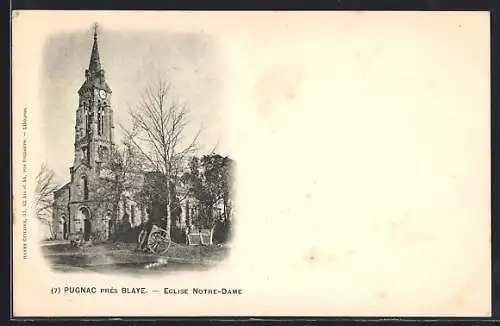 AK Pugnac, Église Notre-Dame près de Blaye