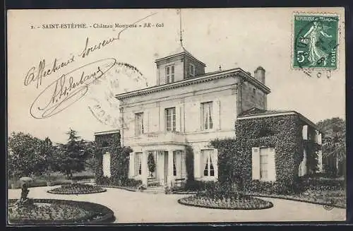 AK Saint-Estèphe, Château Montrose entouré de jardins élégants