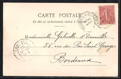 AK Cubzac-les-Ponts, Vue générale prise du clocher avec vignobles en premier plan