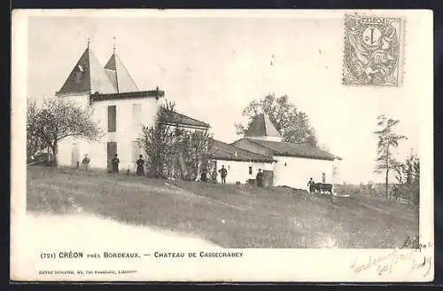 AK Créon, Château de Cassecrabey près de Bordeaux