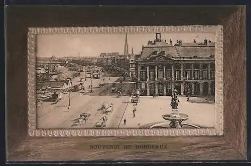 AK Bordeaux, Place de la Bourse vers le Quai de la Douane