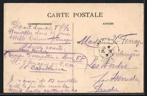 AK Bordeaux, Passerelle des Chemins de fer et des Piétons