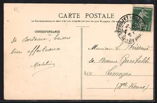 AK Bordeaux, Manoeuvre de l`Amazone à l`arrivée