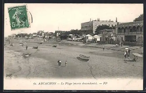 AK Arcachon, La Plage (marée descendante)