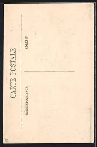 AK Paris, Un homme courageux pendant les inondations de janvier 1910