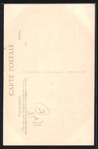 AK Paris, Crue de la Seine, Rue Git-le-Coeur inondée avec barque, 30 janvier 1910