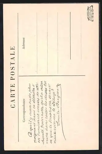 AK Paris, Inondation de la Rue du Bac en janvier 1910