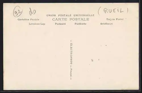 AK Rueil, Inondation de la Seine avec cavaliers sur une route inondée