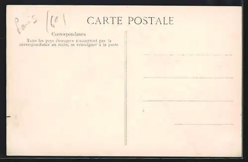 AK Paris, Crue de la Seine, Rue de Seine inondée le 30 janvier 1910