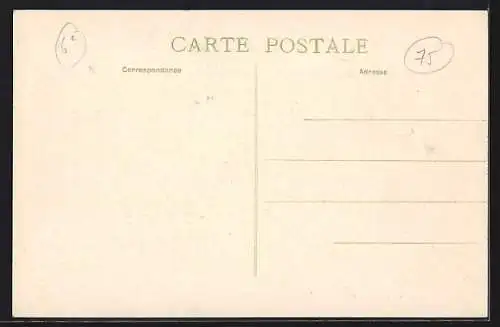 AK Paris, Inondations 1910, Le Revêtement Rue St-André-des-Arts