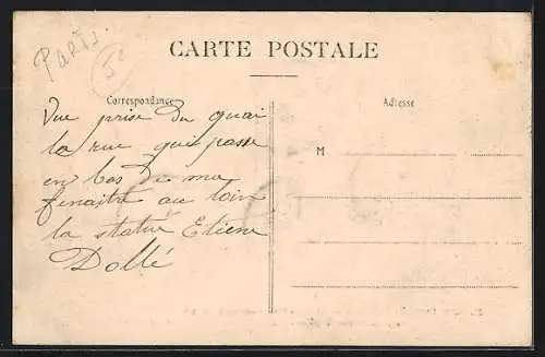 AK Paris, Inondation 1910 à la Place Maubert avec barques dans le Quartier Latin