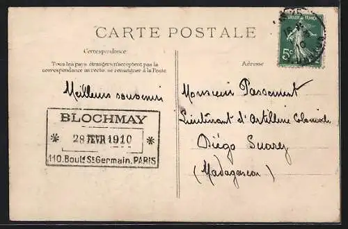 AK Paris, Crue de la Seine 1910, Rue de l`Arcade inondée par la crue