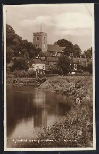 AK Aylesford near Maidstone, Scene at the riverside