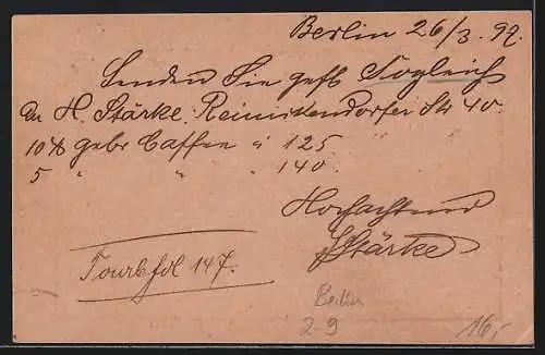 AK Berlin, Berl. Packetfahrt-A.-G., Private Stadtpost