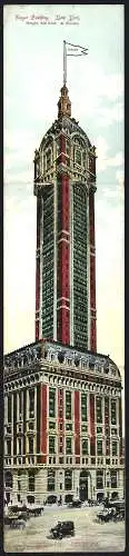 Klapp-AK New York, NY, The Singer Building, Height: 612 Feet