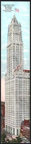 Klapp-AK New York, NY, Woolworth Building, 792 ft, 1 inch tall, sixty stories