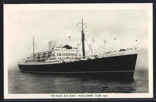 AK Passagierschiff Rangitane auf hoher See, N.Z.S. Co.