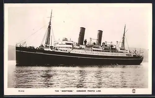 AK Passagierschiff Montrose bei ruhiger Fahrt, Canadian Pacific Liner