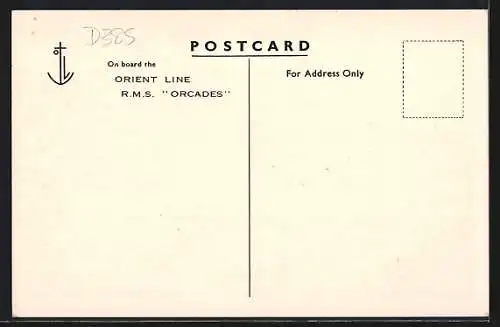 AK Passagierschiff RMS Orcades in Fahrt, Orient Line