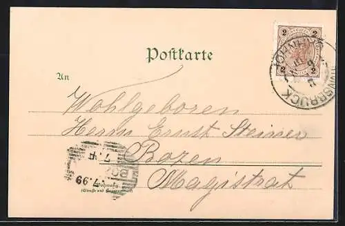 Künstler-AK Fritz Bergen: München, Prinzregentenbrücke u. Friedensdenkmal