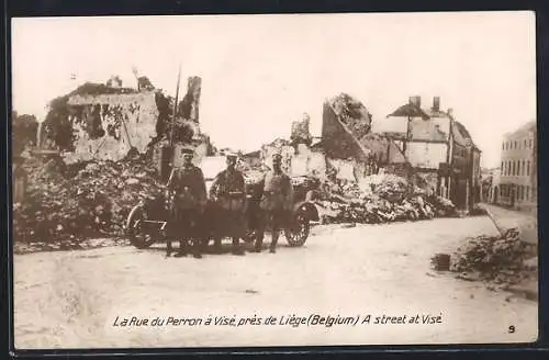 AK Liége, la rue du Perron à Visé prés de Liége