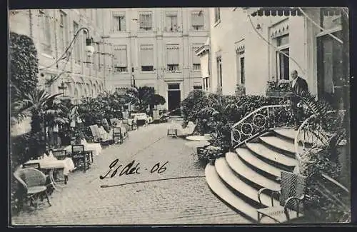 AK Brüssel / Bruxelles, Hôtel du Grand Miroir, Propriétaire Dourin